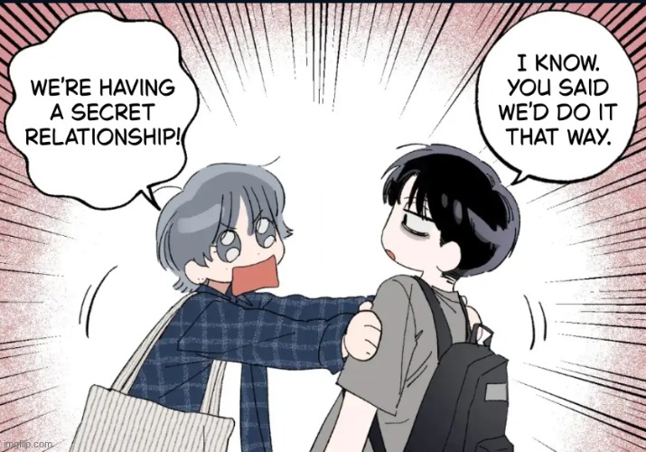 secret relationship | image tagged in secret relationship | made w/ Imgflip meme maker