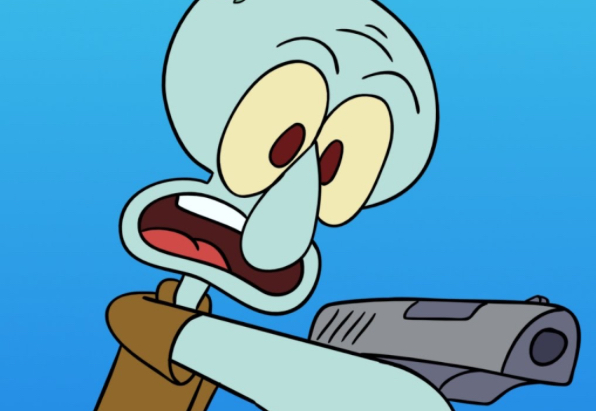 You Know the Squid Likes Guns! Blank Meme Template