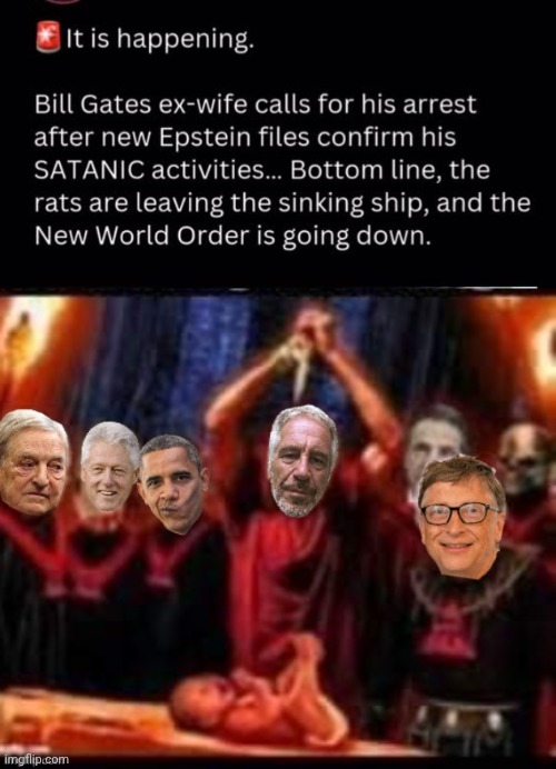 Epstein Island Pizza Party | image tagged in epstein island human sacrifice,bill gates,bill clinton,george soros,jeffrey epstein | made w/ Imgflip meme maker