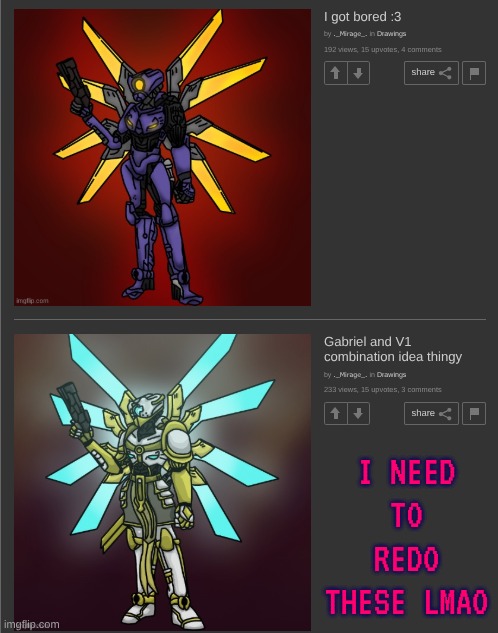 I NEED TO REDO THESE LMAO | made w/ Imgflip meme maker