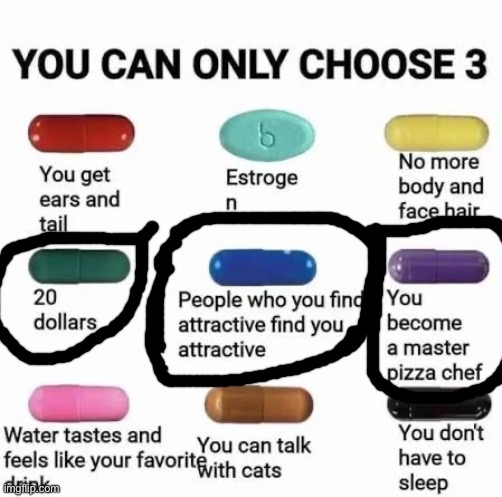My three. | image tagged in you can only choose 3 | made w/ Imgflip meme maker