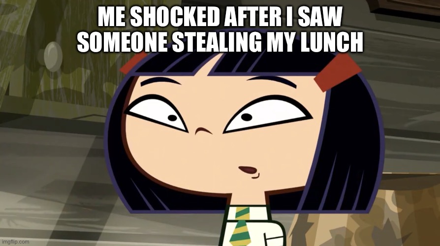 Who Shocked Now Lunch Edition | ME SHOCKED AFTER I SAW SOMEONE STEALING MY LUNCH | image tagged in shocked kitty | made w/ Imgflip meme maker