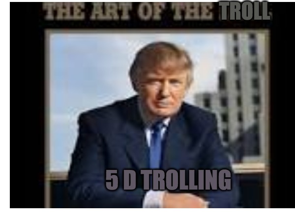 5 d trolling | TROLL; 5 D TROLLING | image tagged in donald trump,you're fired | made w/ Imgflip meme maker