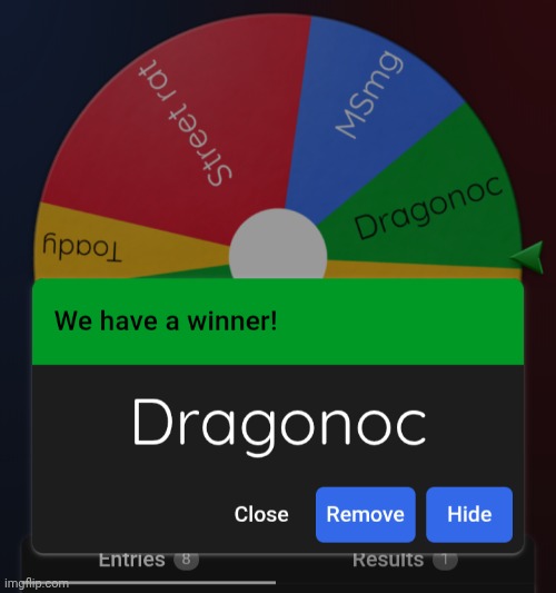 Congrats dragonoc | made w/ Imgflip meme maker