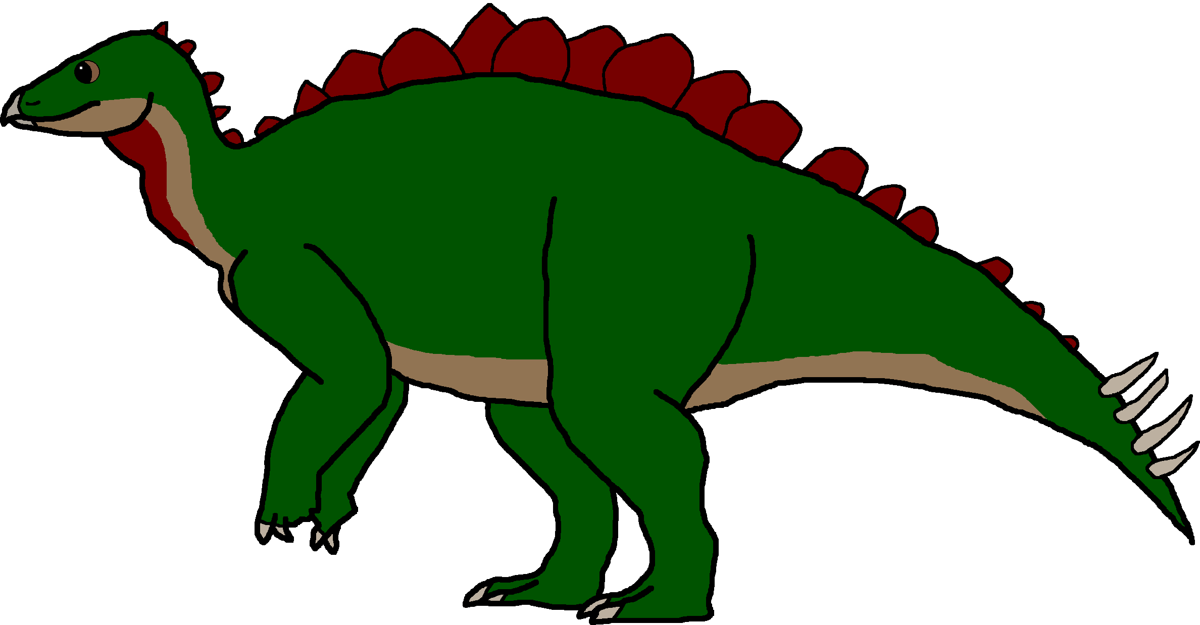 Male Baby Stegosaurus Variant A (Paleoverse + EOIverse) Blank Meme Template