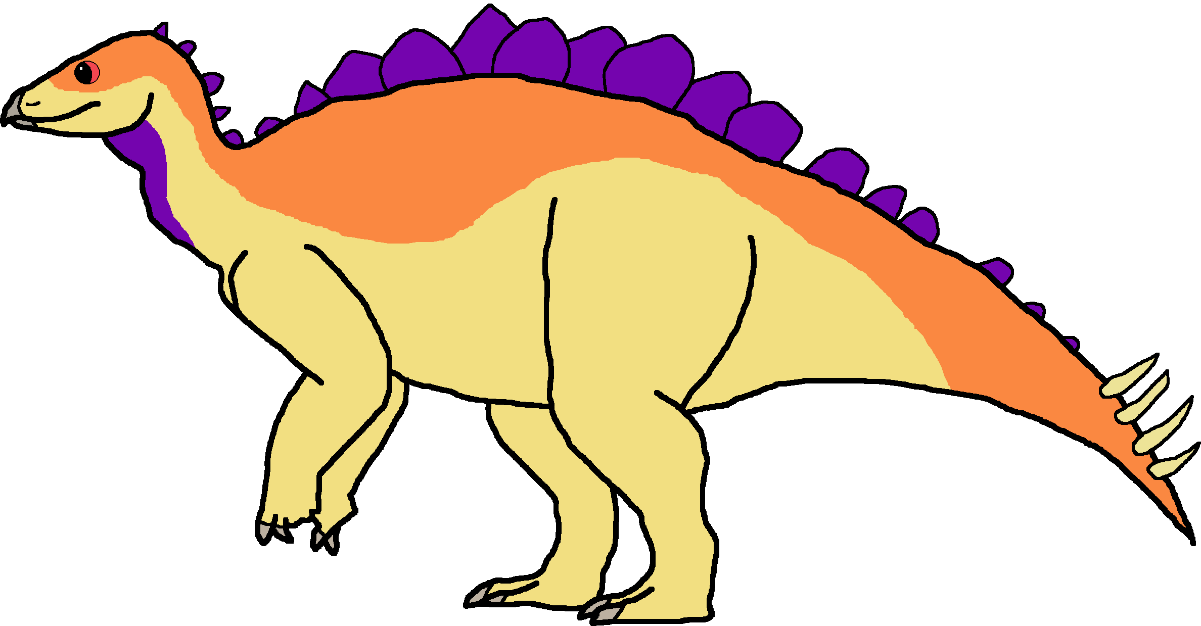 Male Baby Stegosaurus Variant B (Paleoverse + EOIverse) Blank Meme Template