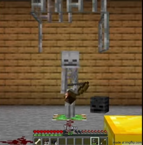 it defeated herobrine | made w/ Imgflip meme maker