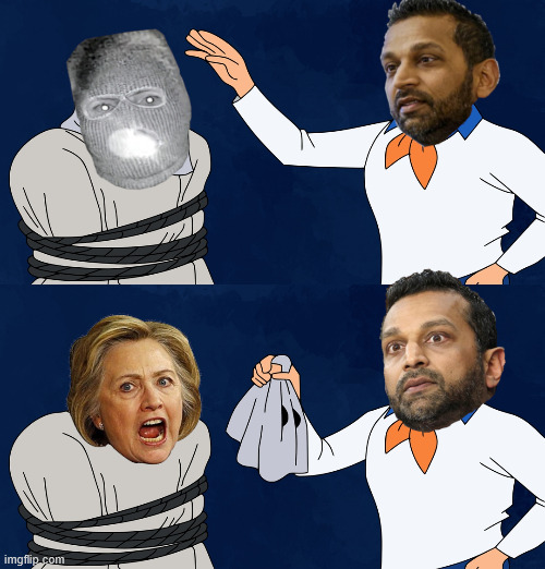 Unmasking | image tagged in guthrie,abductor,kash,fbi,mask | made w/ Imgflip meme maker