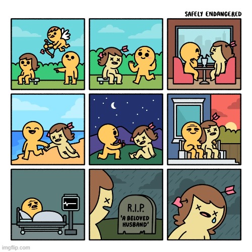 image tagged in cupid,dead,life,grave,valentine's day,happy valentine's day | made w/ Imgflip meme maker