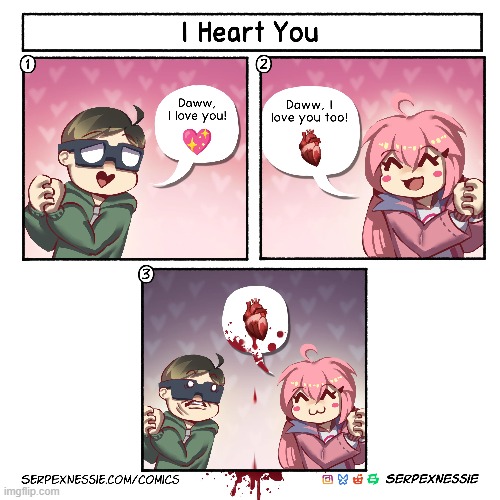 image tagged in i love you,heart,hearts,blood,valentine's day,happy valentine's day | made w/ Imgflip meme maker