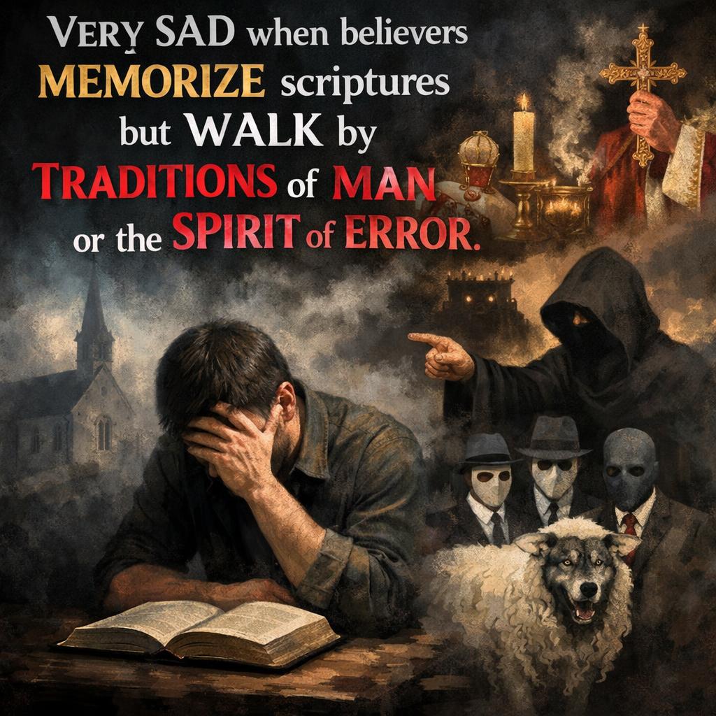 VERY SAD when believers MEMORIZE scriptures but WALK by TRADITIO Blank Meme Template