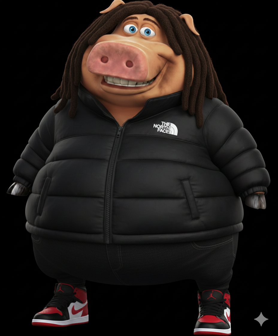 Dominican Pig Blank Meme Template