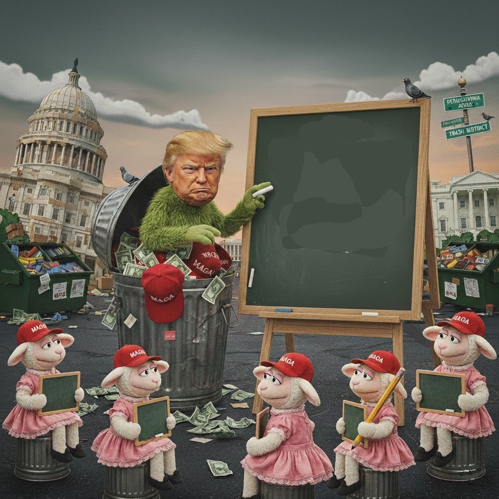 MUPPET SCHOOL Blank Meme Template