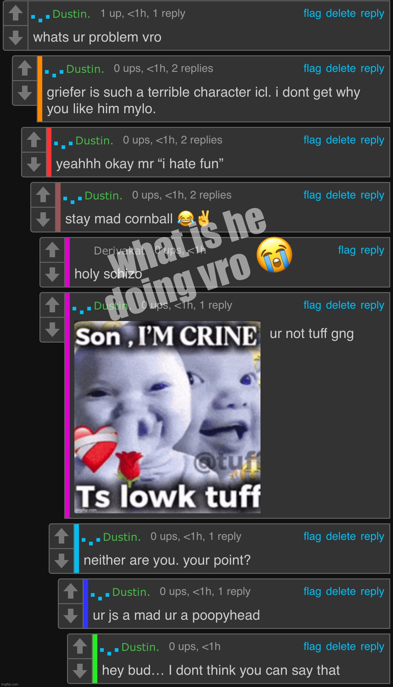 is he even allowed to say that here. | what is he doing vro 😭 | made w/ Imgflip meme maker