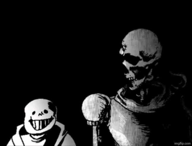 Realistic Papyrus staring at poorly detailed Sans | image tagged in realistic papyrus staring at poorly detailed sans | made w/ Imgflip meme maker