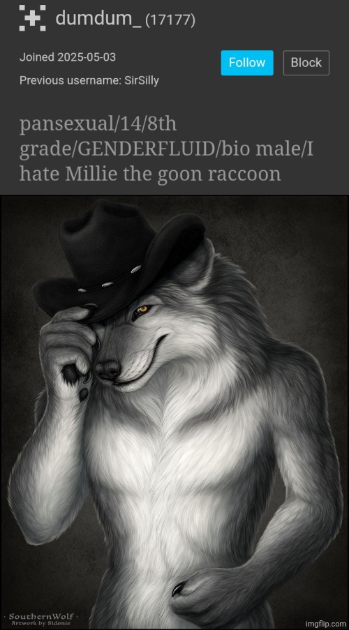 image tagged in alpha fedora wolf | made w/ Imgflip meme maker