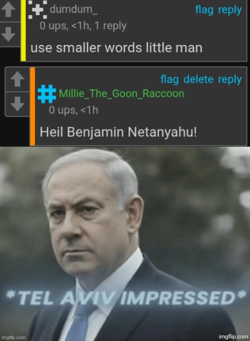 image tagged in tel aviv impressed | made w/ Imgflip meme maker