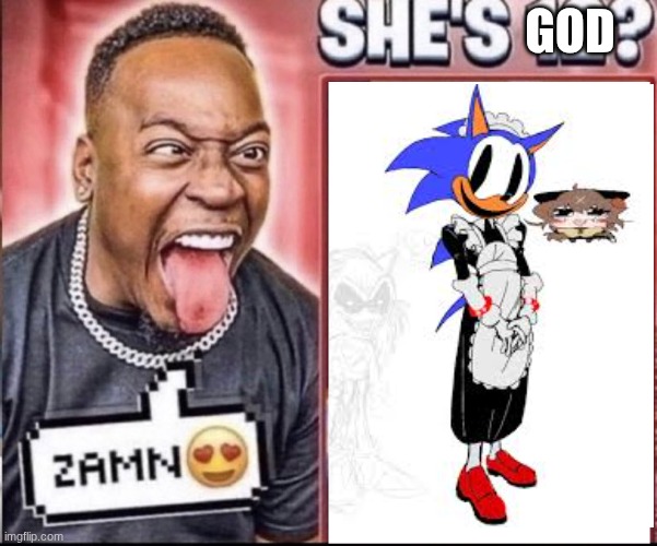 Zamn | GOD | image tagged in zamn | made w/ Imgflip meme maker