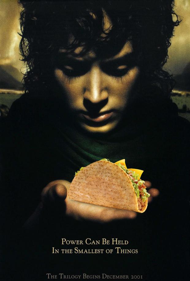 One taco to rule them all Blank Meme Template