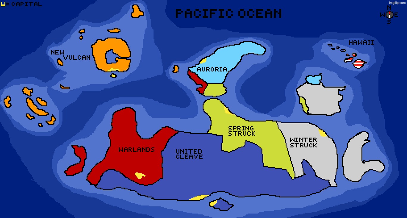 Fictional continent i made :3 (more info in comments) | made w/ Imgflip meme maker