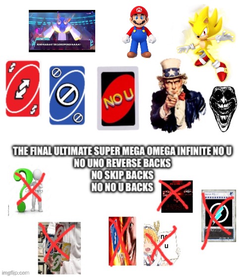 Final Ultimate Super Mega Omega Infinite No U Blank Meme Template