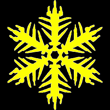 Yellow Snowflake Blank Meme Template