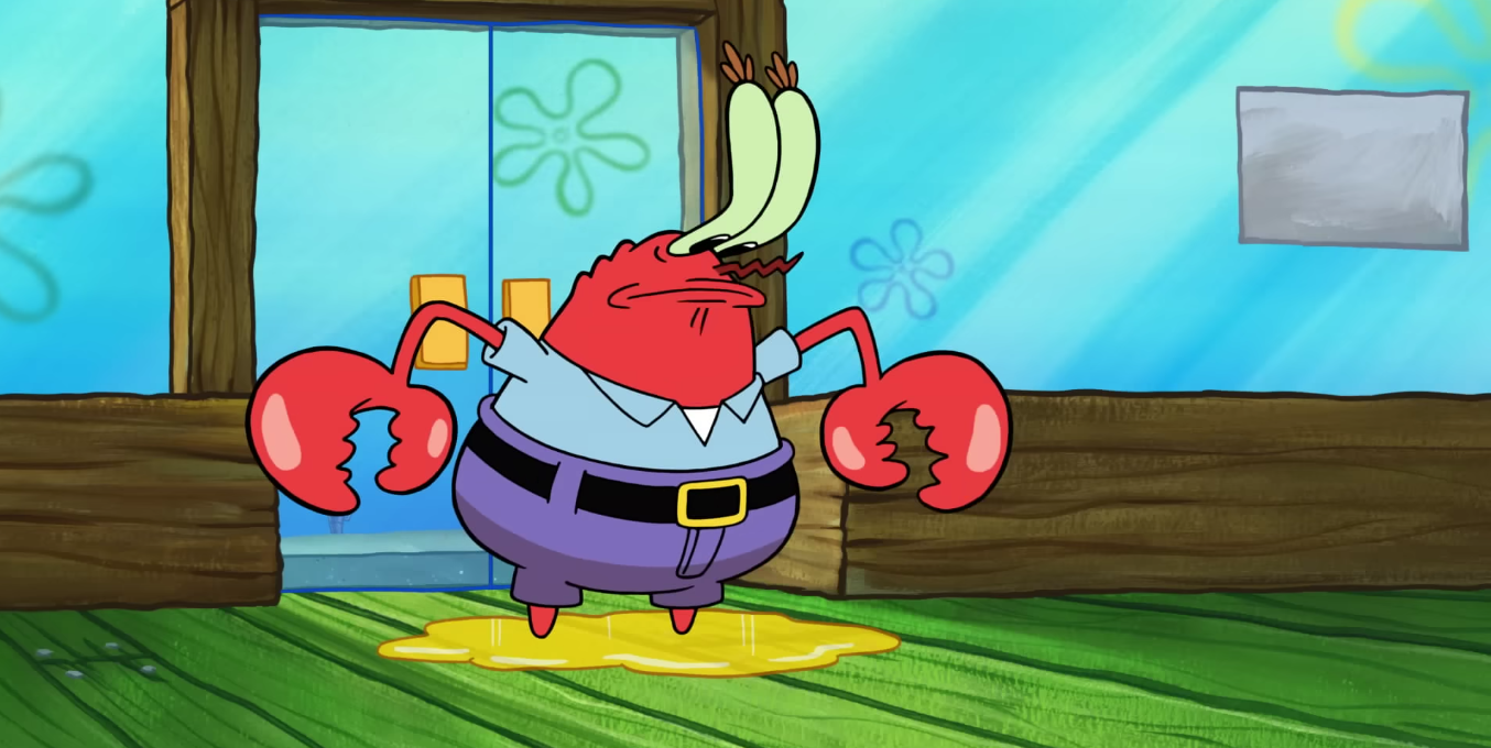 pissy Mr. Krabs Blank Meme Template