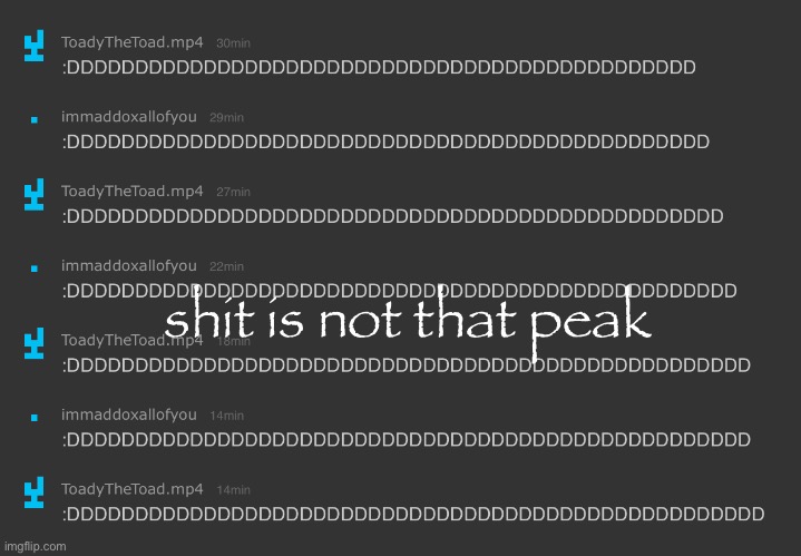 shit is not that peak Blank Meme Template