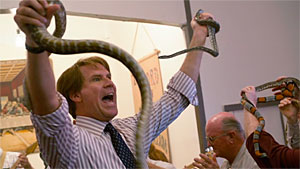 Will Ferrell Holding Snakes Blank Meme Template