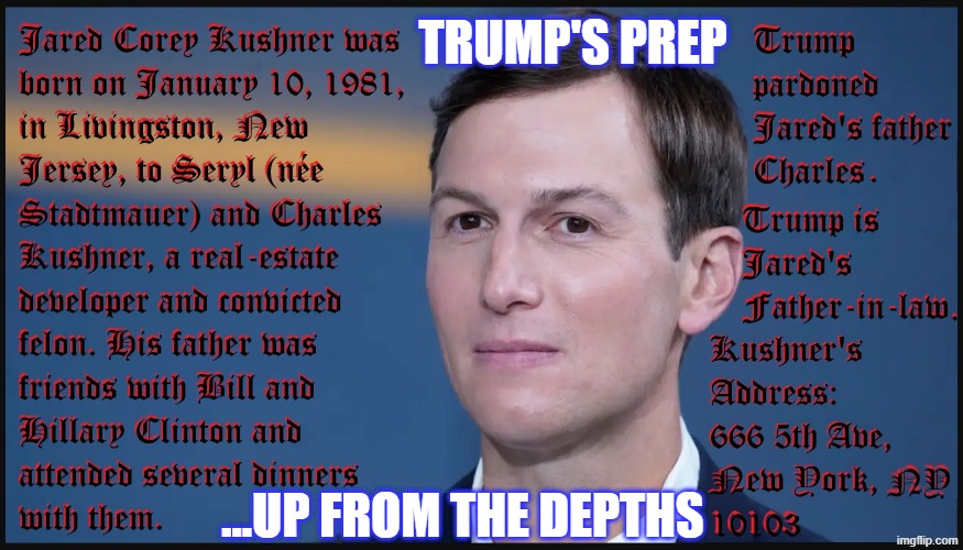 This Ain't Your Momma's "ANTI" | TRUMP'S PREP; ...UP FROM THE DEPTHS | image tagged in politics,political meme,brainwashing,nwo | made w/ Imgflip meme maker