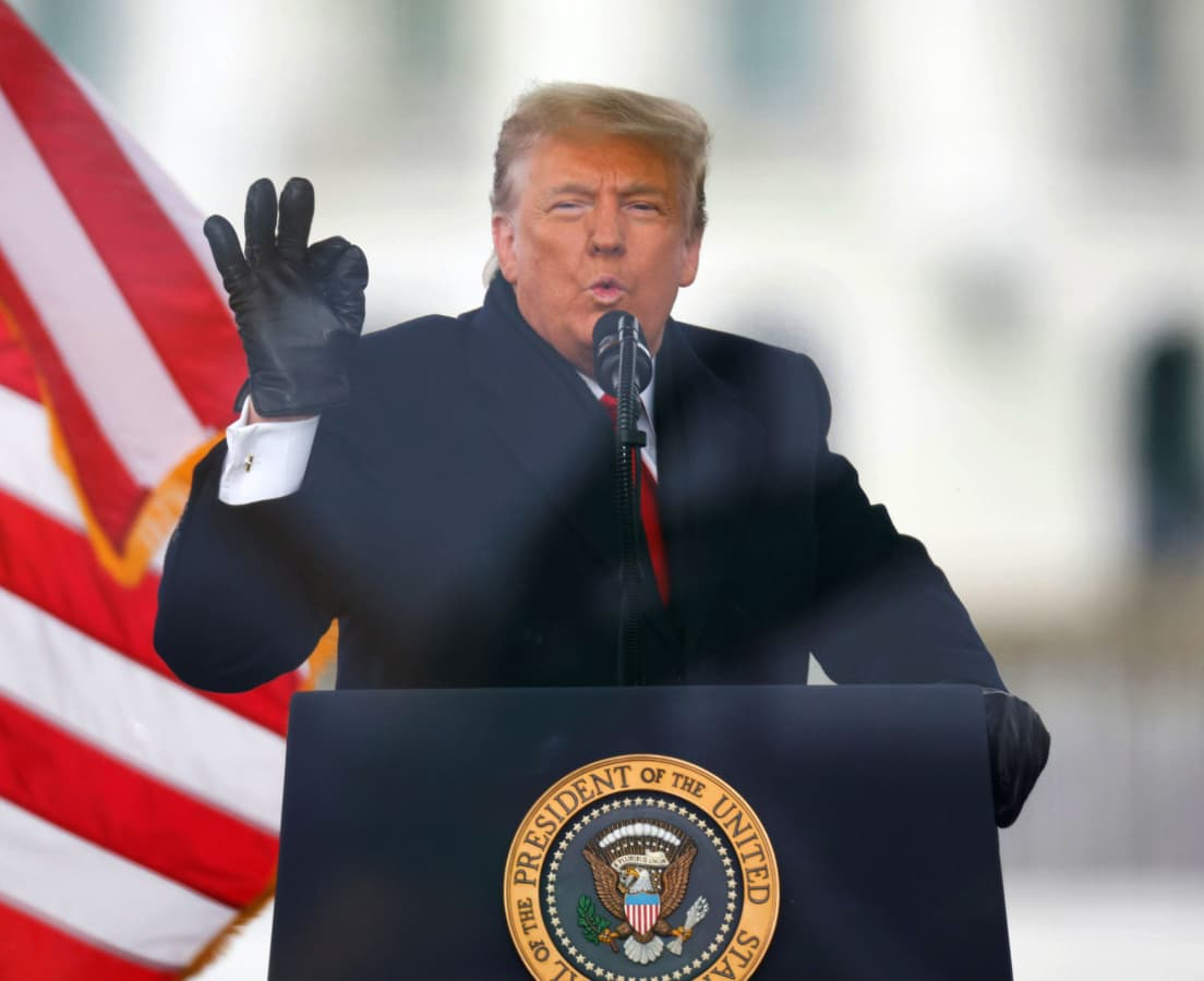 Donald Trump 1/6/21 Capitol Riot White Power Fight Blank Meme Template