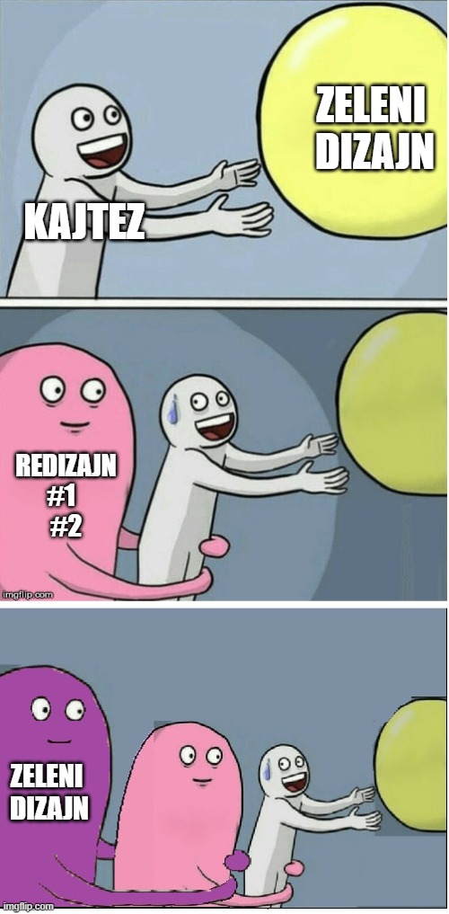 Running away baloon #2 | ZELENI 
DIZAJN; KAJTEZ; REDIZAJN
#1  
#2; ZELENI 
DIZAJN | image tagged in running away baloon 2 | made w/ Imgflip meme maker