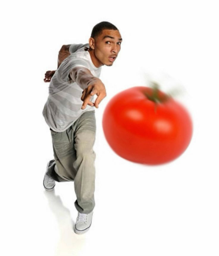 throwing tomato Blank Meme Template
