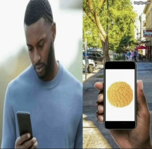 another template again | image tagged in looking at cornball | made w/ Imgflip meme maker