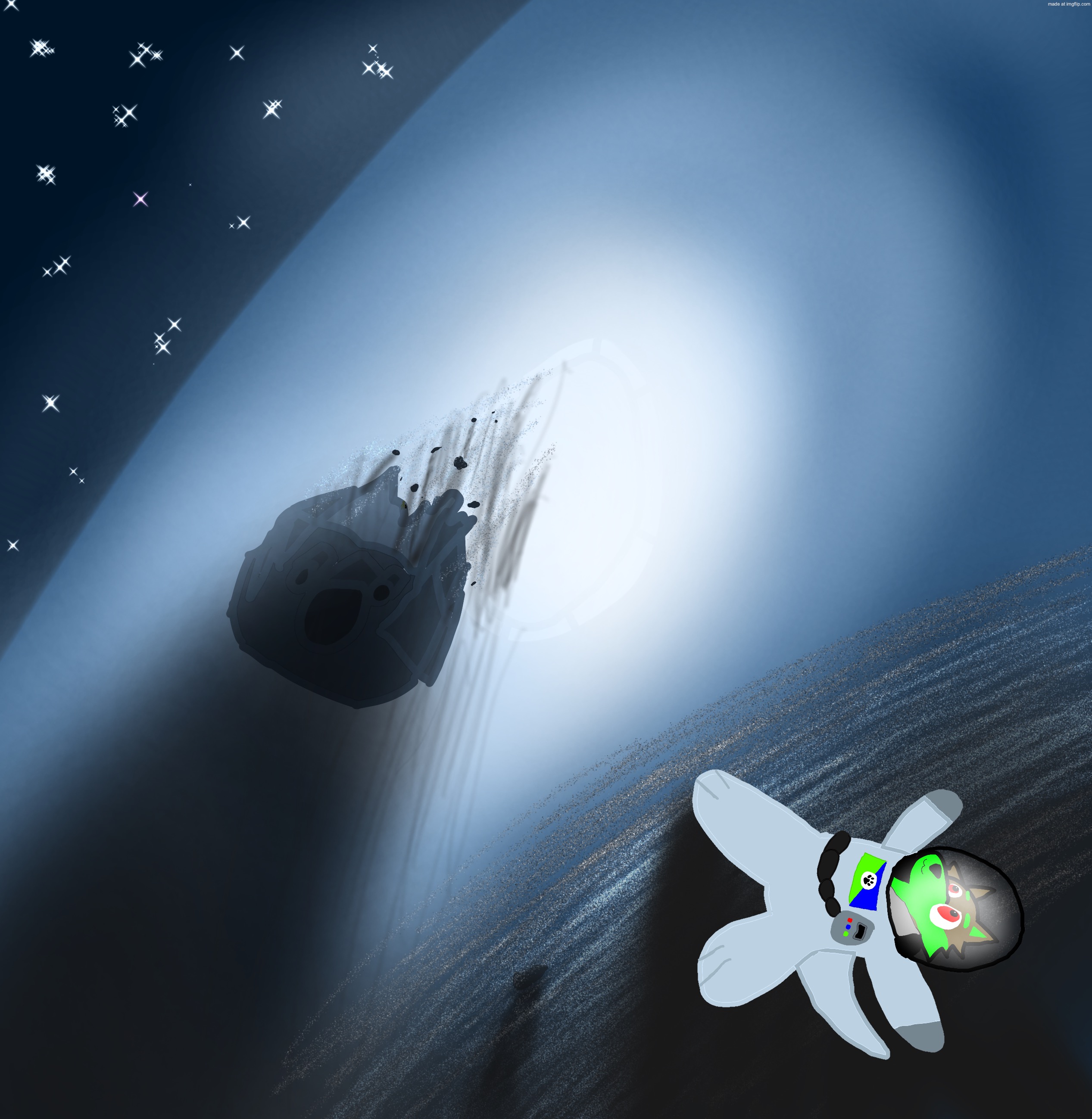 look Garry there I am! :D | image tagged in furry,farkas,wolf,space,halo 4,astronaut | made w/ Imgflip meme maker