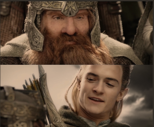 Side by side lotr Blank Meme Template