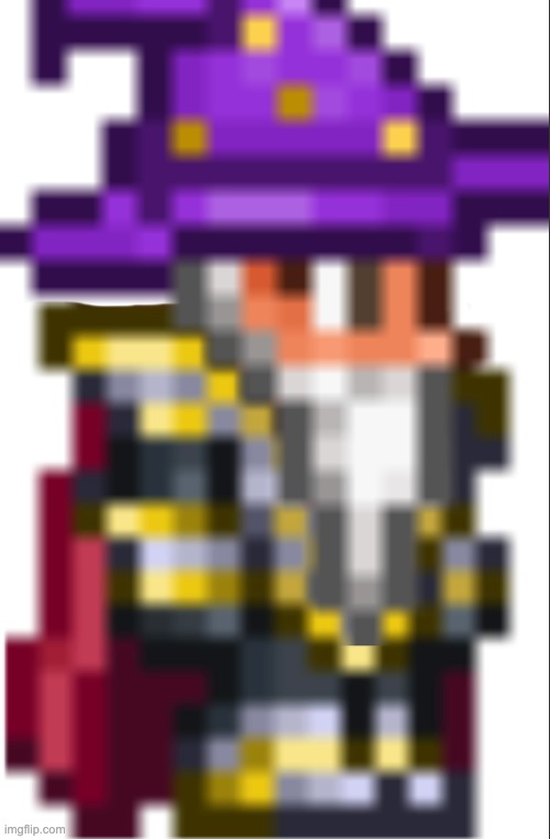 peak or nah | image tagged in terraria,hallowed armor,wizard | made w/ Imgflip meme maker