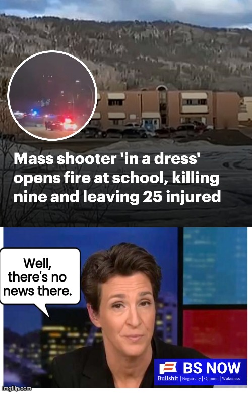 Madcow slamming the gate shut on Trans Shooter news | Well, there's no news there. | image tagged in madcow in misery,cover up | made w/ Imgflip meme maker