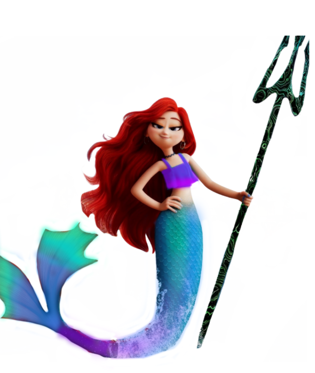 Chelsea Van Der Zee as Ariel 2023 Blank Meme Template