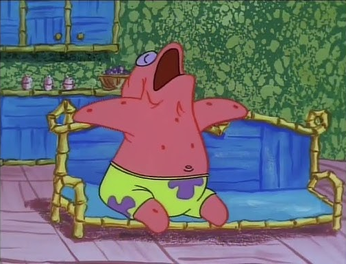 Patrick Sleeping Blank Meme Template