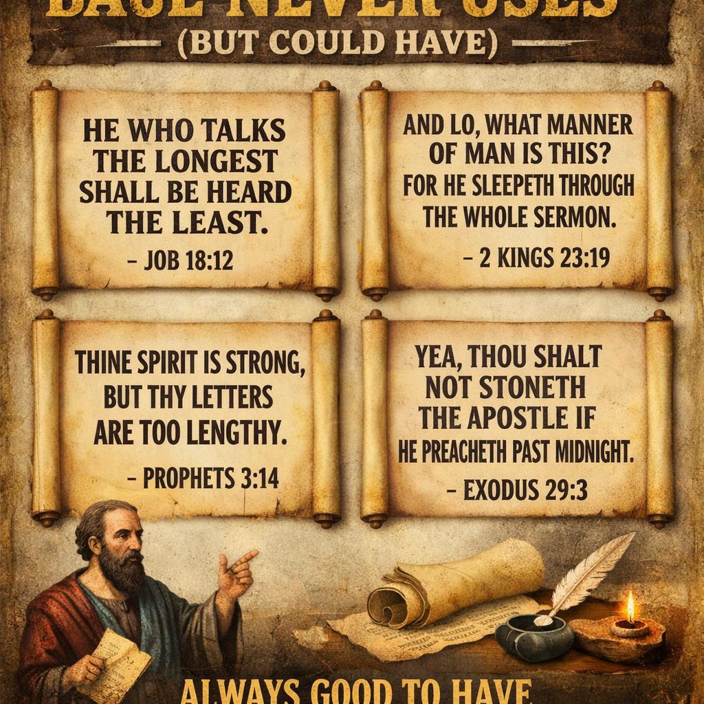 O.T. Bible PASSAGES PAUL NEVER USES (BUT COULD HAVE) Blank Meme Template