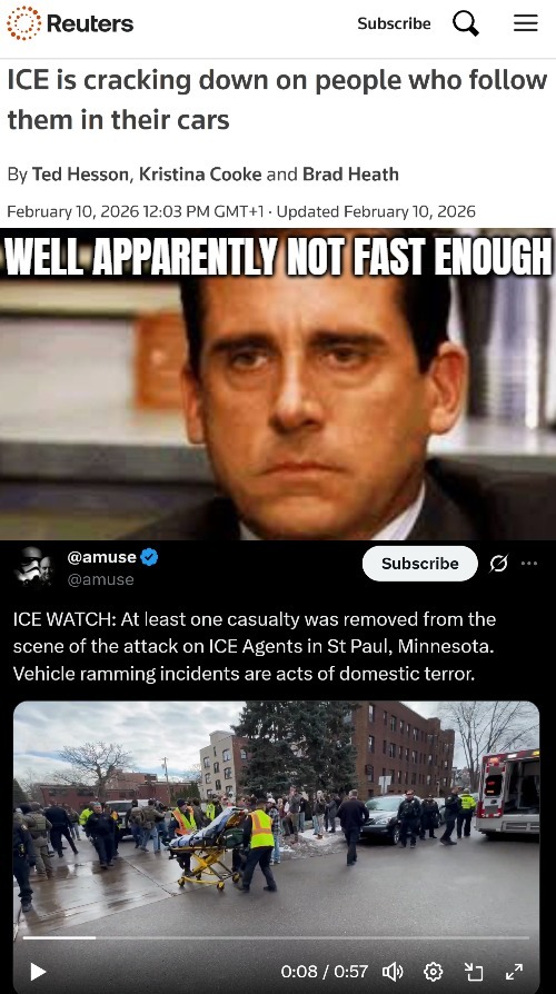 Stalking "People" who call themselves "ICE Watch" just like the two dead criminals | image tagged in sarcasm,crime,politics | made w/ Imgflip meme maker