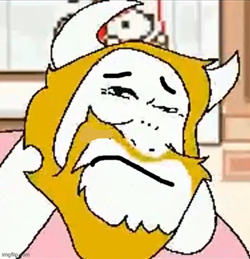 the real sadgore | image tagged in asgore smug | made w/ Imgflip meme maker