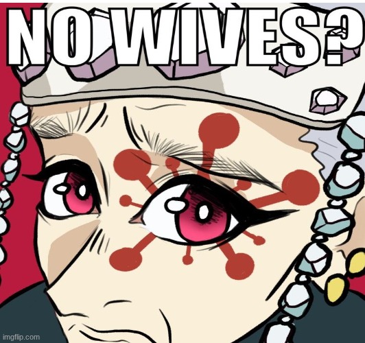 No maidens? | image tagged in tengen,nowives | made w/ Imgflip meme maker