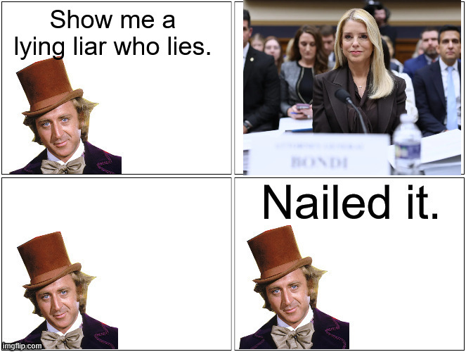 Nailed It Wonka | Show me a lying liar who lies. | image tagged in nailed it wonka | made w/ Imgflip meme maker
