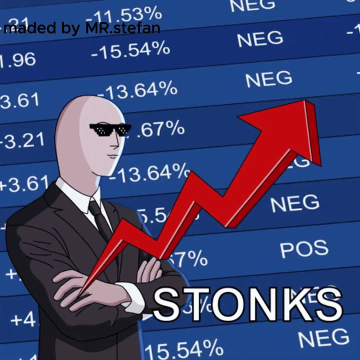 Stock chart stonks Blank Meme Template
