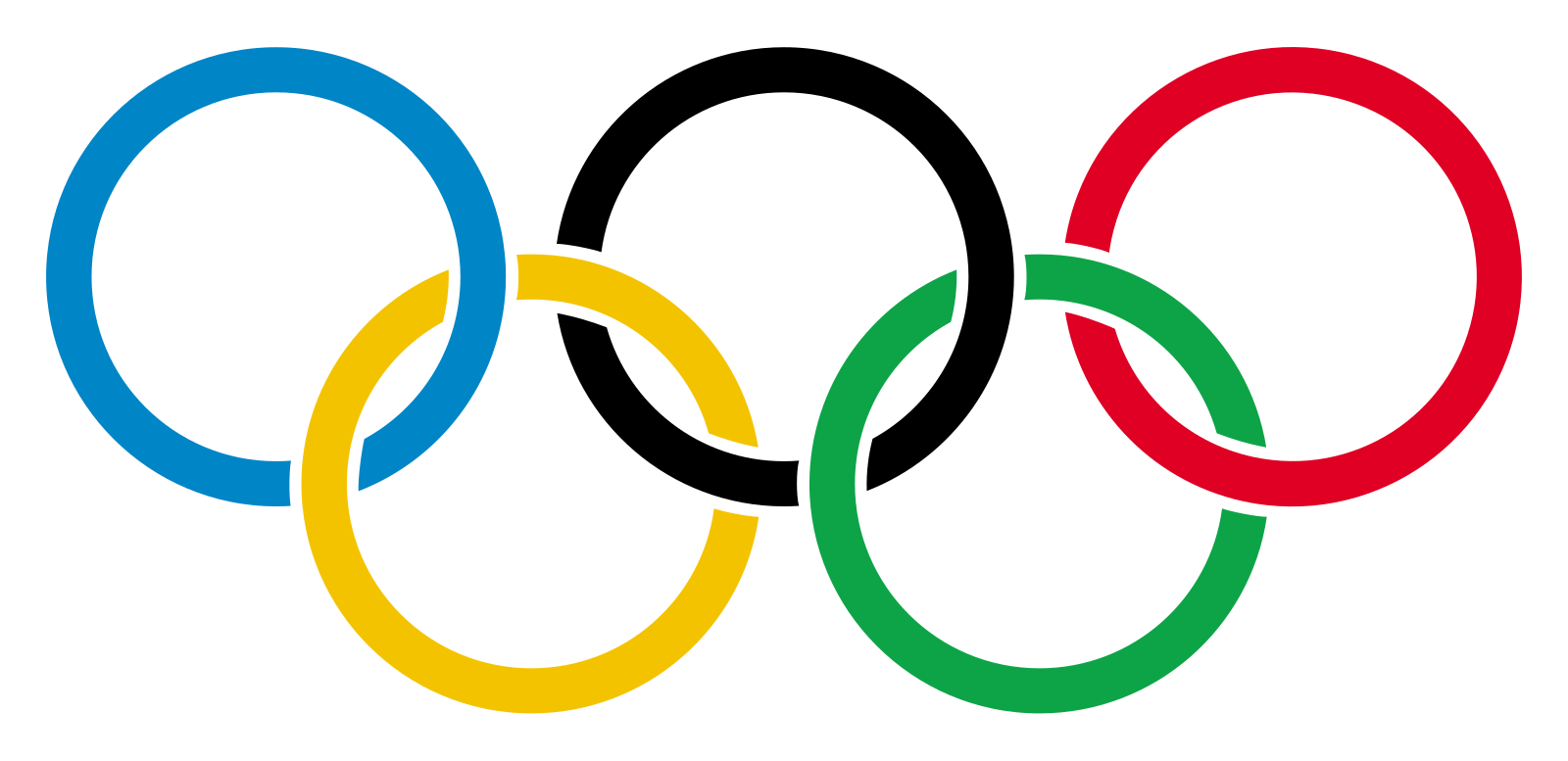 olympic rings with transparency Blank Meme Template