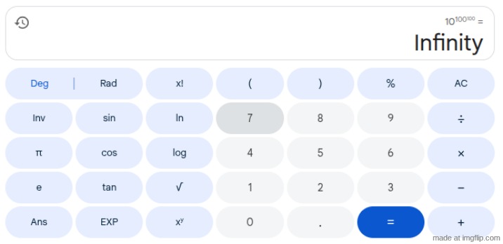 gang I finally did it | image tagged in math,infinity | made w/ Imgflip meme maker