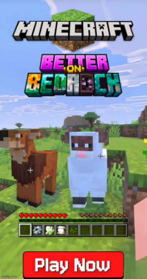 image tagged in minecraft,clickbait | made w/ Imgflip meme maker