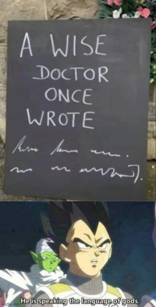 Such a wise doctor | image tagged in he is speaking the language of gods | made w/ Imgflip meme maker